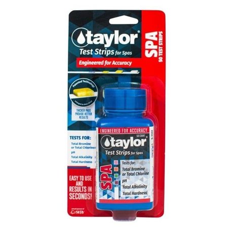 TAYLOR TECHNOLOGIES Taylor Technologies S-1332-12 5-Way Spa Test Strip S-1332-12